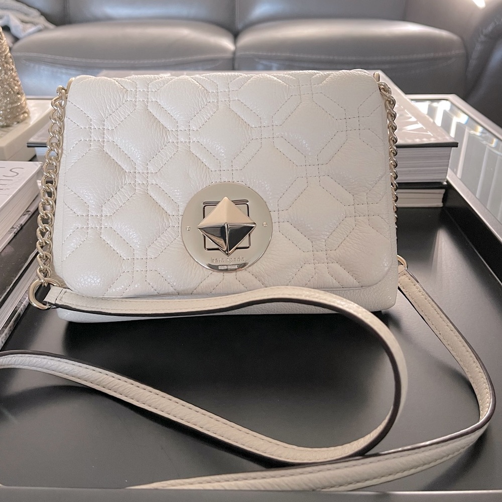 Kate Spade White Quilt Crossbody
